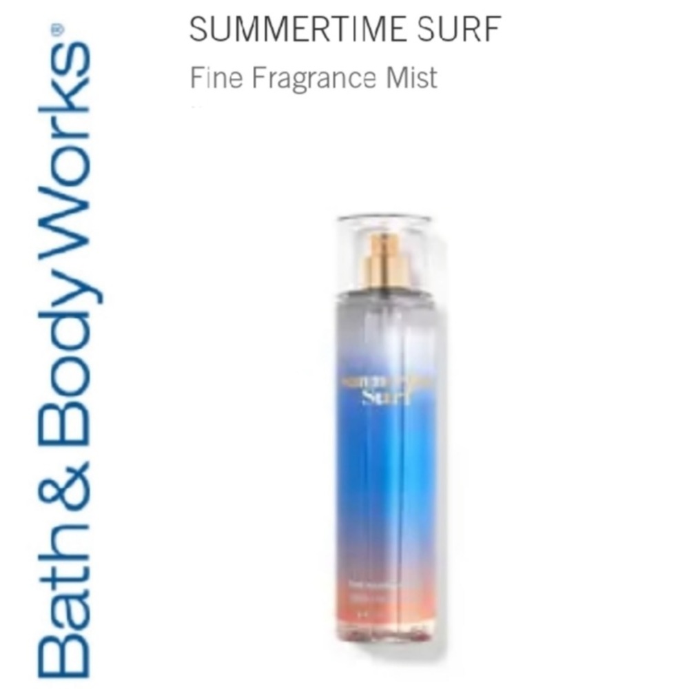 NWT Full Size Bath And Body Works Summertime Surf Fine Fragrance Mist